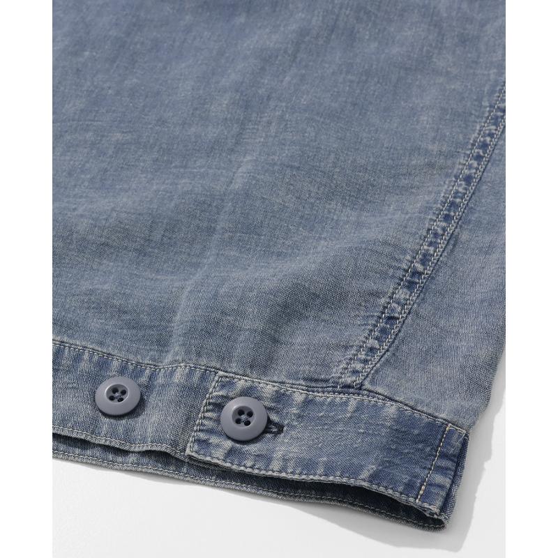 クリフメイヤー KRIFF MAYER メンズ ユニセックス アウター トラッカージャケット Gジャン 2oz 超軽量 無地 ヴィンテージ風 春 夏 エアーライトデニムジャケット | KRIFF MAYER | 15