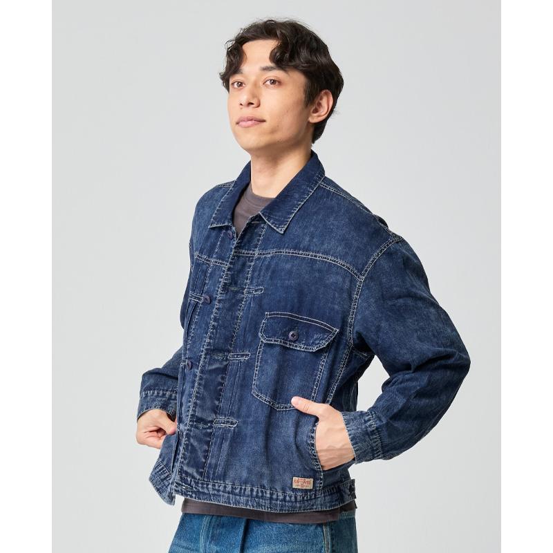 クリフメイヤー KRIFF MAYER メンズ ユニセックス アウター トラッカージャケット Gジャン 2oz 超軽量 無地 ヴィンテージ風 春 夏 エアーライトデニムジャケット | KRIFF MAYER | 04