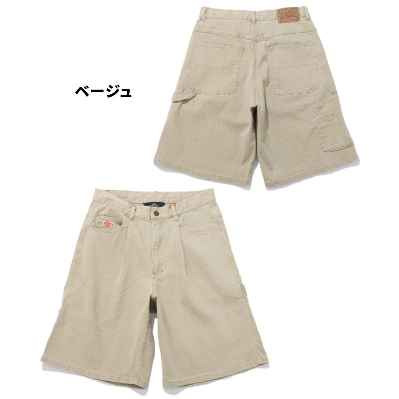 クリフメイヤー KRIFF MAYER メンズ ボトムス ショートパンツ ハーフパンツ 短パン 膝丈 ひざ丈 ワイド イージーパンツ ワンタック アメカジ ペインターショーツ | KRIFF MAYER | 19