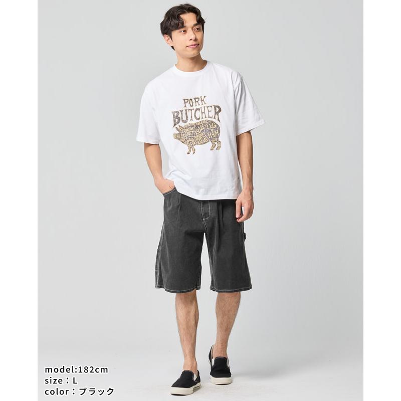クリフメイヤー KRIFF MAYER メンズ ボトムス ショートパンツ ハーフパンツ 短パン 膝丈 ひざ丈 ワイド イージーパンツ ワンタック アメカジ ペインターショーツ | KRIFF MAYER | 06