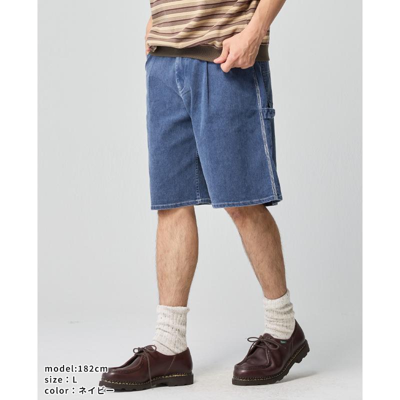 クリフメイヤー KRIFF MAYER メンズ ボトムス ショートパンツ ハーフパンツ 短パン 膝丈 ひざ丈 ワイド イージーパンツ ワンタック アメカジ ペインターショーツ | KRIFF MAYER | 07