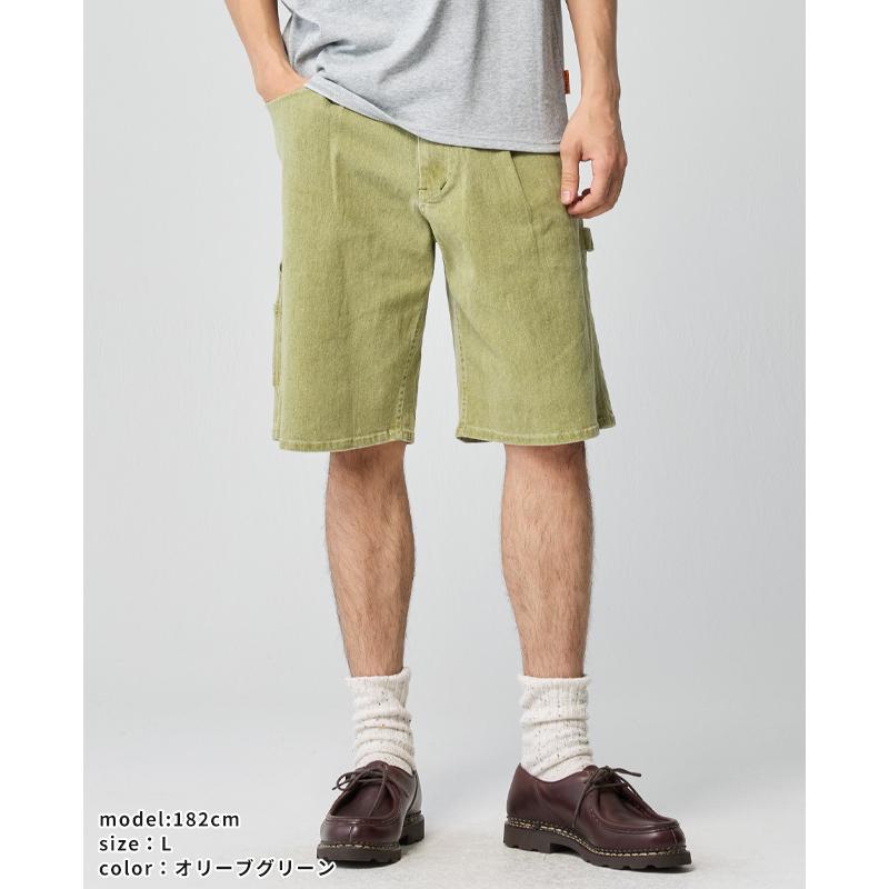 クリフメイヤー KRIFF MAYER メンズ ボトムス ショートパンツ ハーフパンツ 短パン 膝丈 ひざ丈 ワイド イージーパンツ ワンタック アメカジ ペインターショーツ | KRIFF MAYER | 09