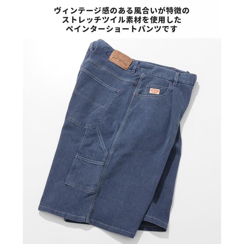 クリフメイヤー KRIFF MAYER メンズ ボトムス ショートパンツ ハーフパンツ 短パン 膝丈 ひざ丈 ワイド イージーパンツ ワンタック アメカジ ペインターショーツ | KRIFF MAYER | 11