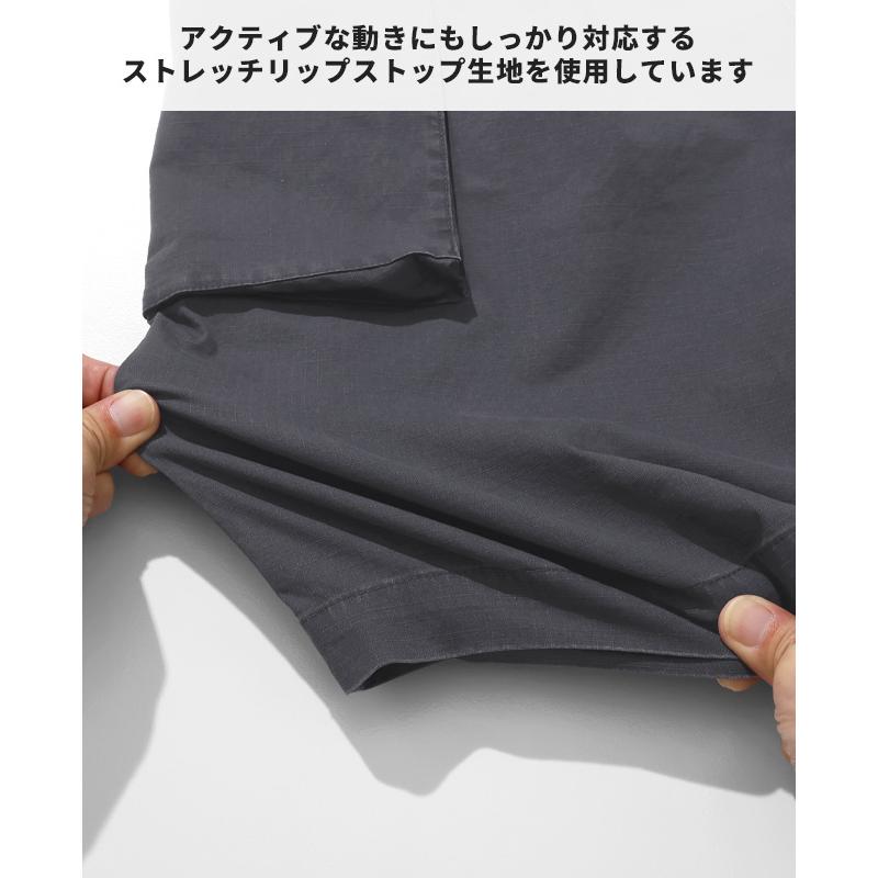 クリフメイヤー KRIFF MAYER メンズ ボトムス ショートパンツ ハーフパンツ M44 短パン 膝丈 ワイド イージーパンツ ワンタック アメカジ モンキーショーツ | KRIFF MAYER | 15