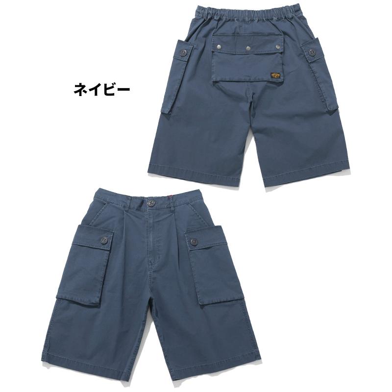 クリフメイヤー KRIFF MAYER メンズ ボトムス ショートパンツ ハーフパンツ M44 短パン 膝丈 ワイド イージーパンツ ワンタック アメカジ モンキーショーツ | KRIFF MAYER | 20