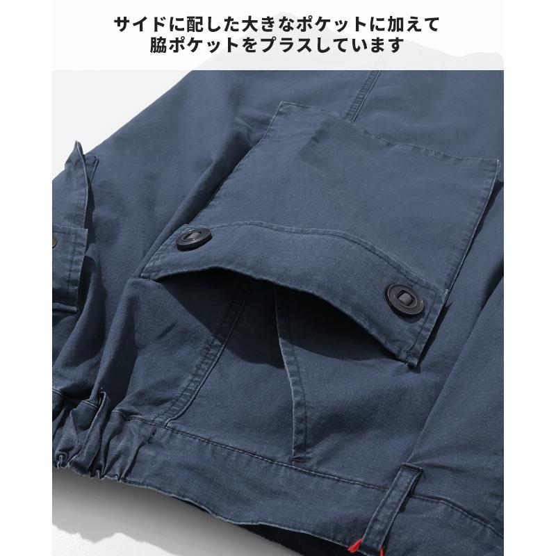 クリフメイヤー KRIFF MAYER メンズ ボトムス ショートパンツ ハーフパンツ M44 短パン 膝丈 ワイド イージーパンツ ワンタック アメカジ モンキーショーツ | KRIFF MAYER | 12
