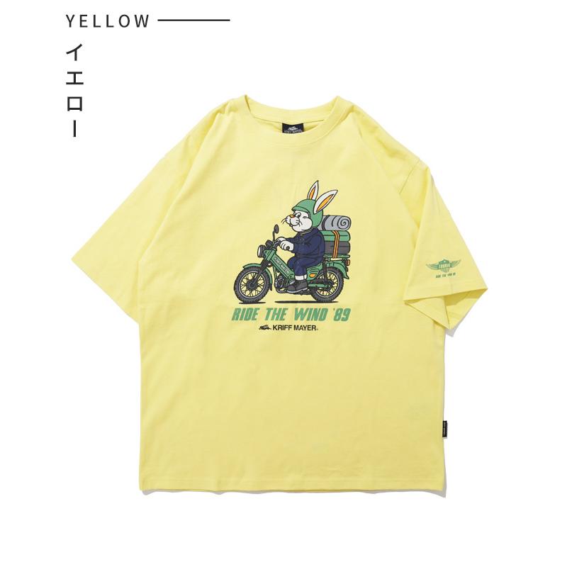 クリフメイヤー KRIFF MAYER メンズ ユニセックス Tシャツ 綿100 バイク カジュアル アメカジ クリフラビット 半袖T ツーリング | KRIFF MAYER | 17