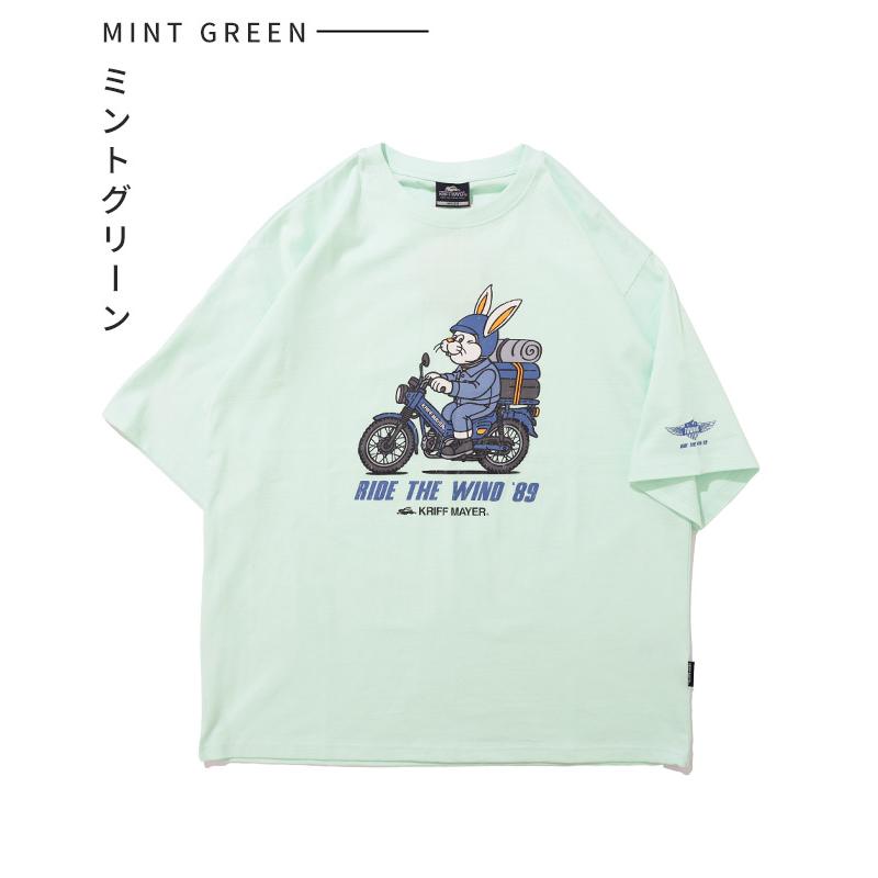 クリフメイヤー KRIFF MAYER メンズ ユニセックス Tシャツ 綿100 バイク カジュアル アメカジ クリフラビット 半袖T ツーリング | KRIFF MAYER | 18