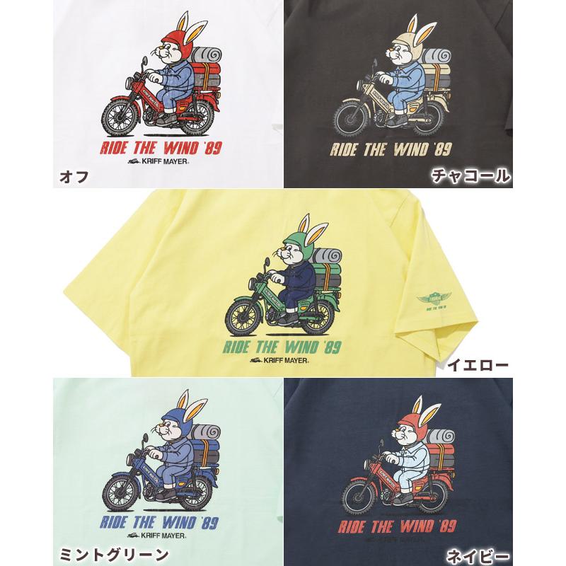 クリフメイヤー KRIFF MAYER メンズ ユニセックス Tシャツ 綿100 バイク カジュアル アメカジ クリフラビット 半袖T ツーリング | KRIFF MAYER | 21
