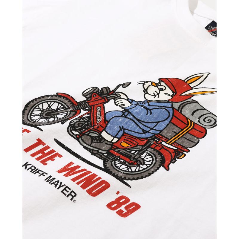 クリフメイヤー KRIFF MAYER メンズ ユニセックス Tシャツ 綿100 バイク カジュアル アメカジ クリフラビット 半袖T ツーリング | KRIFF MAYER | 06