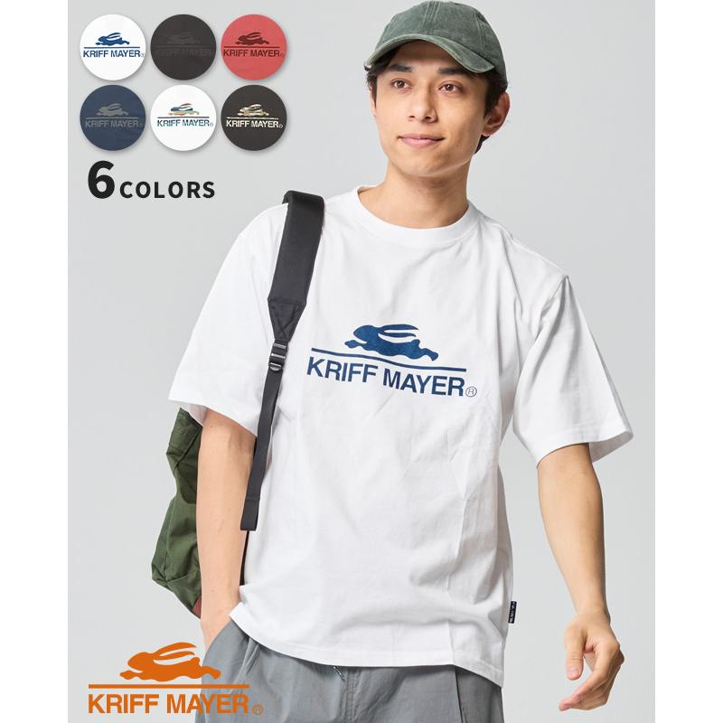 クリフメイヤー KRIFF MAYER メンズ ユニセックス Tシャツ クルーネック 丸首 ブランドロゴ プリント カットソー アメカジ 夏 フライングラビット半袖T | KRIFF MAYER