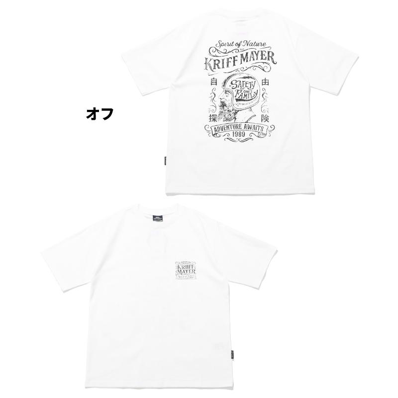 クリフメイヤー KRIFF MAYER メンズ ユニセックス Tシャツ ロゴ バックプリント 綿 コットン100 クルーネック 漢字 アメカジ 夏 プリント半袖T バイカー | KRIFF MAYER | 17