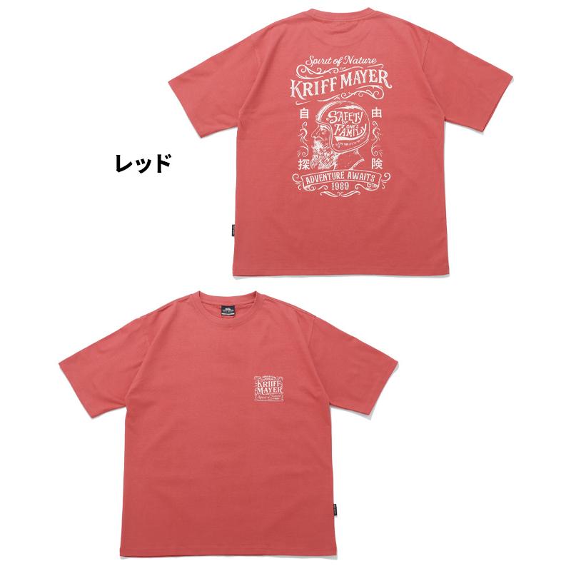 クリフメイヤー KRIFF MAYER メンズ ユニセックス Tシャツ ロゴ バックプリント 綿 コットン100 クルーネック 漢字 アメカジ 夏 プリント半袖T バイカー | KRIFF MAYER | 19