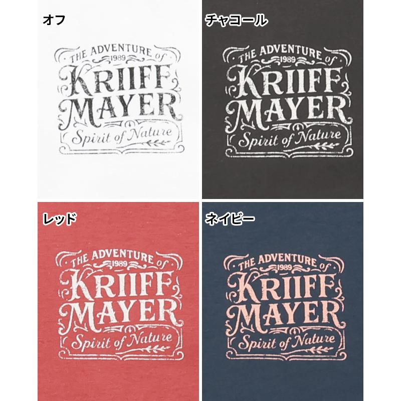 クリフメイヤー KRIFF MAYER メンズ ユニセックス Tシャツ ロゴ バックプリント 綿 コットン100 クルーネック 漢字 アメカジ 夏 プリント半袖T バイカー | KRIFF MAYER | 21