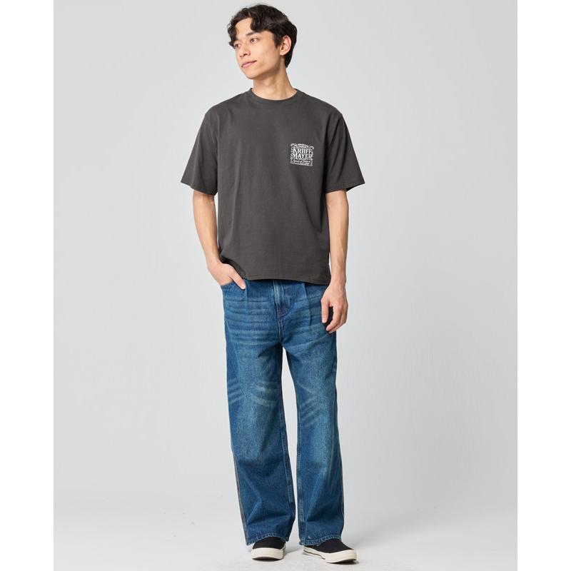 クリフメイヤー KRIFF MAYER メンズ ユニセックス Tシャツ ロゴ バックプリント 綿 コットン100 クルーネック 漢字 アメカジ 夏 プリント半袖T バイカー | KRIFF MAYER | 06