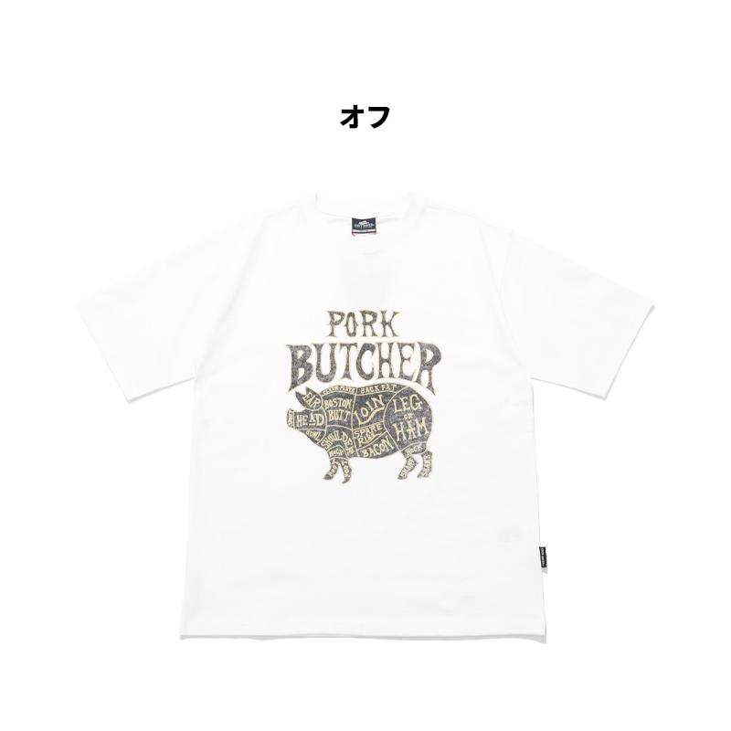 クリフメイヤー KRIFF MAYER メンズ ユニセックス Tシャツ ロゴ 豚 綿 コットン100 クルーネック バックプリント アメカジ 夏 プリント半袖T ポーク | KRIFF MAYER | 17