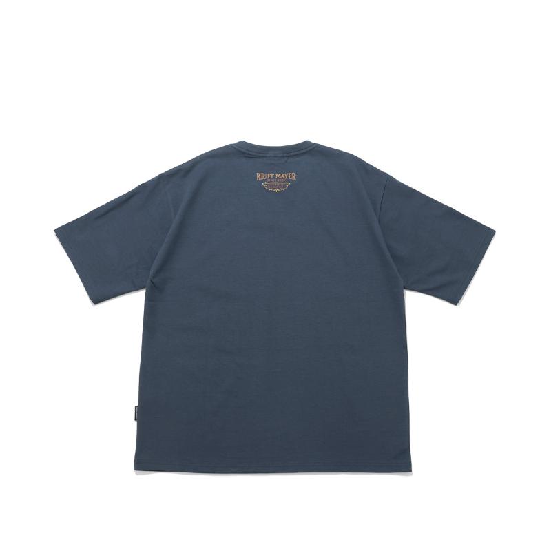 クリフメイヤー KRIFF MAYER メンズ ユニセックス Tシャツ ロゴ 豚 綿 コットン100 クルーネック バックプリント アメカジ 夏 プリント半袖T ポーク | KRIFF MAYER | 21