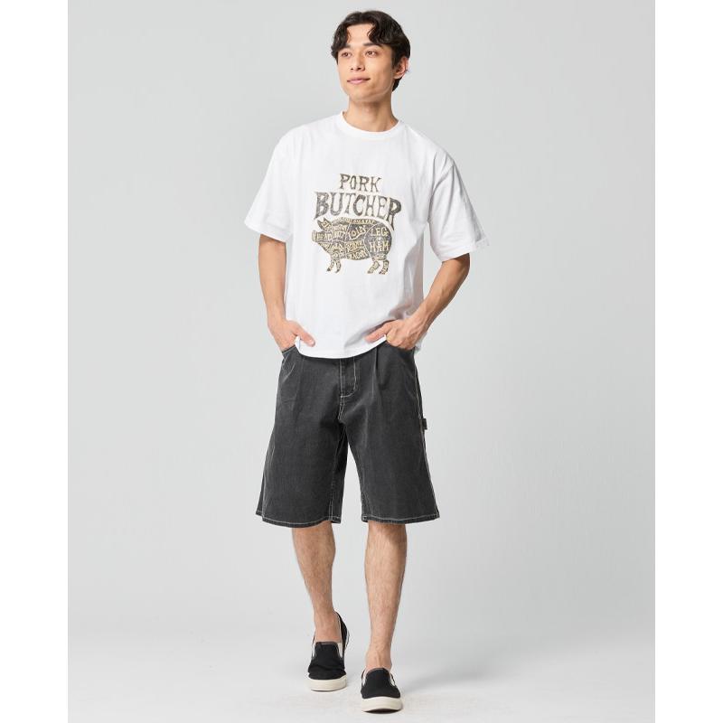 クリフメイヤー KRIFF MAYER メンズ ユニセックス Tシャツ ロゴ 豚 綿 コットン100 クルーネック バックプリント アメカジ 夏 プリント半袖T ポーク | KRIFF MAYER | 06