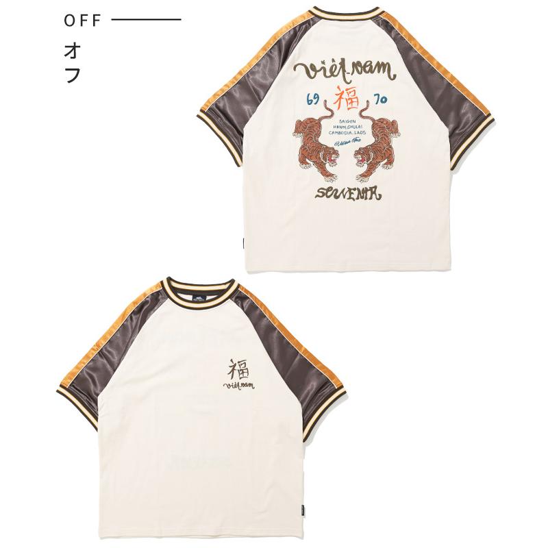 クリフメイヤー KRIFF MAYER メンズ ユニセックス Tシャツ 綿100 スカジャン カジュアル アメカジ スーベニア 刺繍 スカT 虎 | KRIFF MAYER Lady's Collection | 16