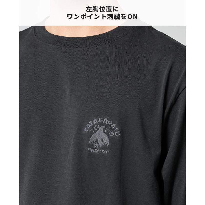 クリフメイヤー KRIFF MAYER メンズ ユニセックス Tシャツ ロゴ バックプリント ドライ 吸水速乾 乾きやすい 涼しい アメカジ 夏 COOLMAX 半袖T 八咫烏 | KRIFF MAYER | 11