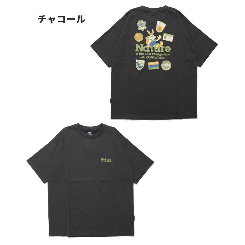 クリフメイヤー KRIFF MAYER メンズ ユニセックス バックプリント ロゴ うさぎ アニマル 綿100 コットン アウトドア 夏 クリフラビット 半袖 Tシャツ ネイチャー | KRIFF MAYER | 20