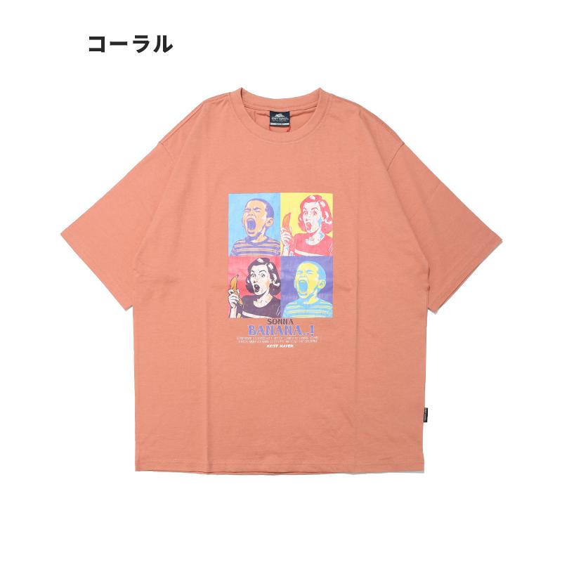 クリフメイヤー KRIFF MAYER メンズ ユニセックス プリント ロゴ アート 綿100 コットン アウトドア 夏 ダジャレ 半袖 Tシャツ ソンナバナナ | KRIFF MAYER Lady's Collection | 23