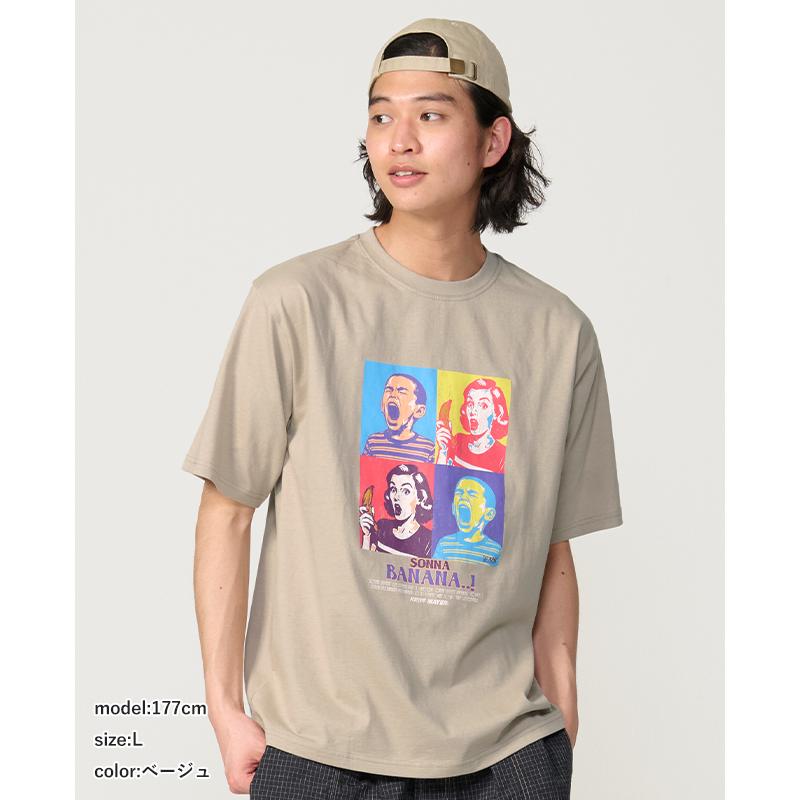 クリフメイヤー KRIFF MAYER メンズ ユニセックス プリント ロゴ アート 綿100 コットン アウトドア 夏 ダジャレ 半袖 Tシャツ ソンナバナナ | KRIFF MAYER Lady's Collection | 08