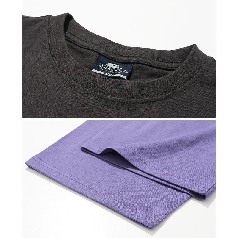 クリフメイヤー KRIFF MAYER メンズ ユニセックス バックプリント ロゴ アート 綿100 コットン アウトドア 夏 ダジャレ 半袖 Tシャツ デンワニデンワ | KRIFF MAYER Lady's Collection | 17