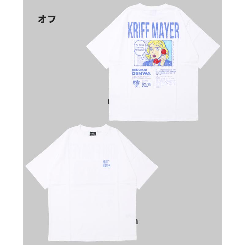 クリフメイヤー KRIFF MAYER メンズ ユニセックス バックプリント ロゴ アート 綿100 コットン アウトドア 夏 ダジャレ 半袖 Tシャツ デンワニデンワ | KRIFF MAYER Lady's Collection | 19