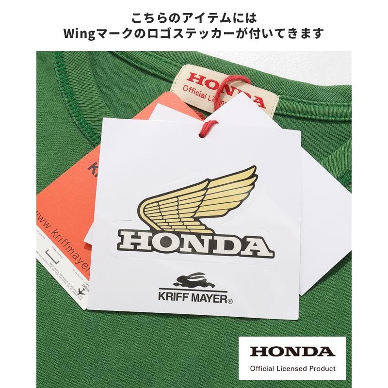 クリフメイヤー KRIFF MAYER メンズ ユニセックス ホンダ バイク オートバイ 半袖 Tシャツ ピグメント染め バックプリント アメカジ HONDAコラボT CBX400F | KRIFF MAYER | 16