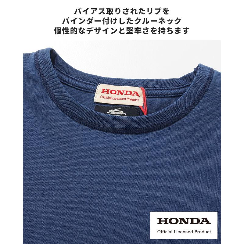 クリフメイヤー KRIFF MAYER メンズ ユニセックス ホンダ バイク オートバイ 半袖 Tシャツ ピグメント染め バックプリント アメカジ HONDAコラボT CBX400F | KRIFF MAYER | 13