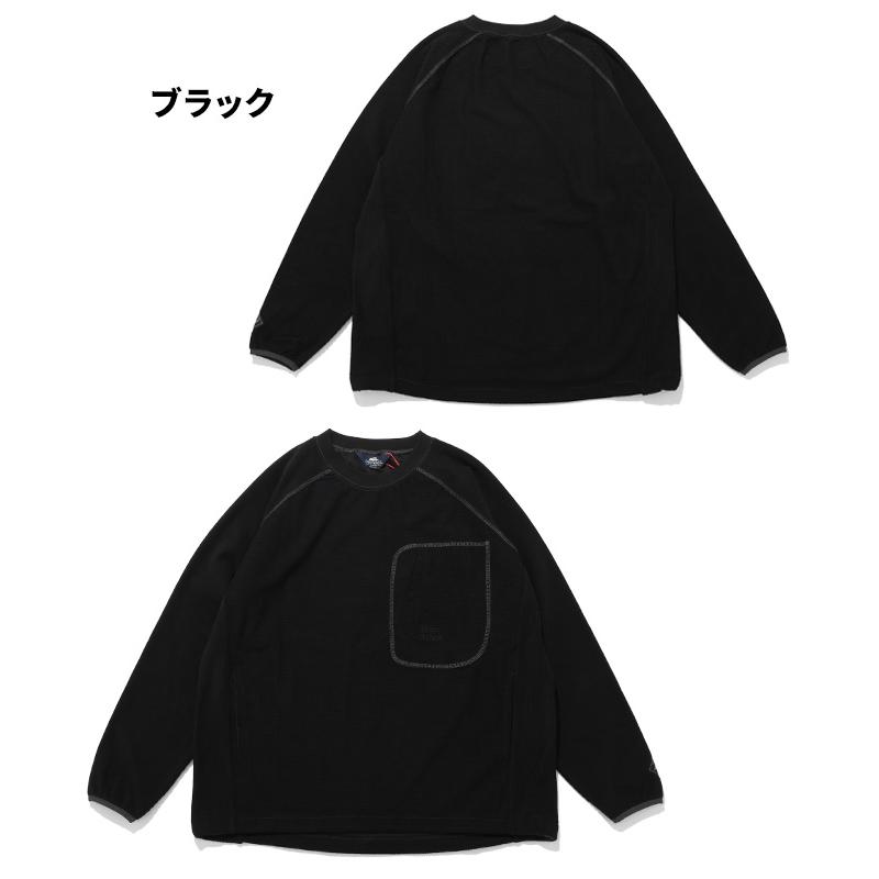 クリフメイヤー KRIFF MAYER メンズ ユニセックス 長袖 Tシャツ ロンT 静電気防止 胸ポケット ドロスト アウトドア 秋 冬 アクティブフリースクルー | KRIFF MAYER | 18