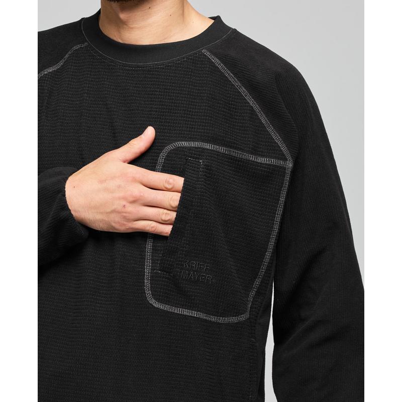 クリフメイヤー KRIFF MAYER メンズ ユニセックス 長袖 Tシャツ ロンT 静電気防止 胸ポケット ドロスト アウトドア 秋 冬 アクティブフリースクルー | KRIFF MAYER | 11