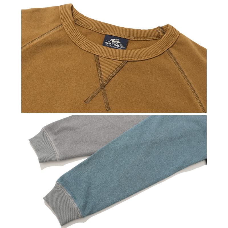 クリフメイヤー KRIFF MAYER メンズ ユニセックス ストレッチ 長袖 Tシャツ ポケット 刺繍 保温 起毛 秋 冬 もちのびドロストスウェットT | KRIFF MAYER | 15