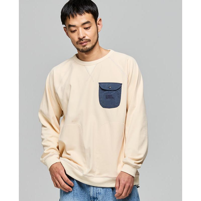 クリフメイヤー KRIFF MAYER メンズ ユニセックス ストレッチ 長袖 Tシャツ ポケット 刺繍 保温 起毛 秋 冬 もちのびドロストスウェットT | KRIFF MAYER | 08