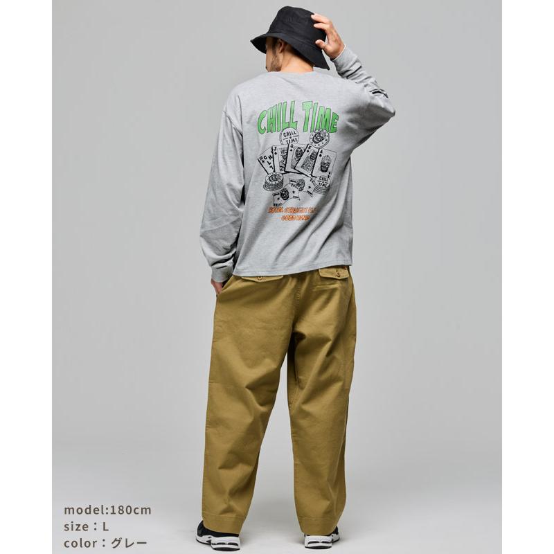 クリフメイヤー KRIFF MAYER メンズ ユニセックス 長袖 Tシャツ レディース バックプリント 綿100 カジュアル 春 秋 チルタイム ロンT ポーカー | KRIFF MAYER | 14