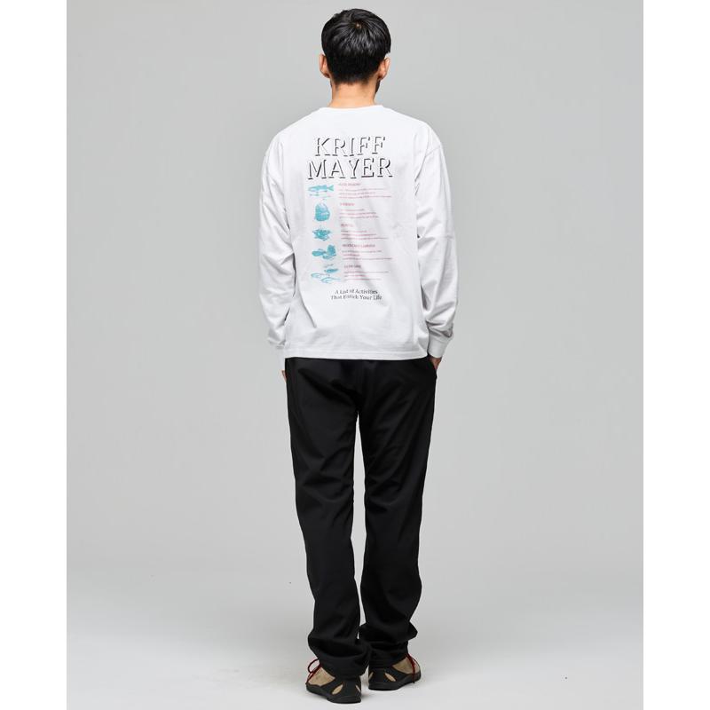 クリフメイヤー KRIFF MAYER メンズ ユニセックス 長袖 Tシャツ バックプリント クルーネック 丸首 カジュアル アメカジ 秋 春 外遊びプリントロンT 釣り | KRIFF MAYER | 09