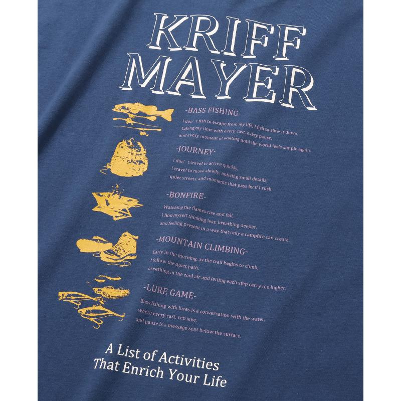 クリフメイヤー KRIFF MAYER メンズ ユニセックス 長袖 Tシャツ バックプリント クルーネック 丸首 カジュアル アメカジ 秋 春 外遊びプリントロンT 釣り | KRIFF MAYER | 11