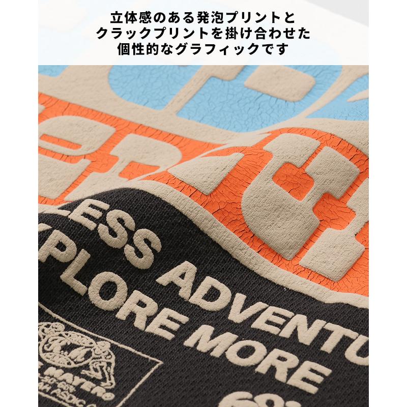 クリフメイヤー KRIFF MAYER メンズ ユニセックス スウェット 長袖 バックプリント クルーネック 刺繍 コットン アウトドア 秋 冬 春 ざっくり裏毛クルー | KRIFF MAYER | 14