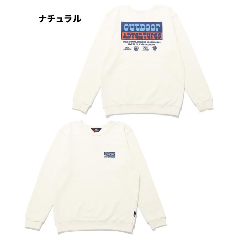 クリフメイヤー KRIFF MAYER メンズ ユニセックス スウェット 長袖 バックプリント クルーネック 刺繍 コットン アウトドア 秋 冬 春 ざっくり裏毛クルー | KRIFF MAYER | 18