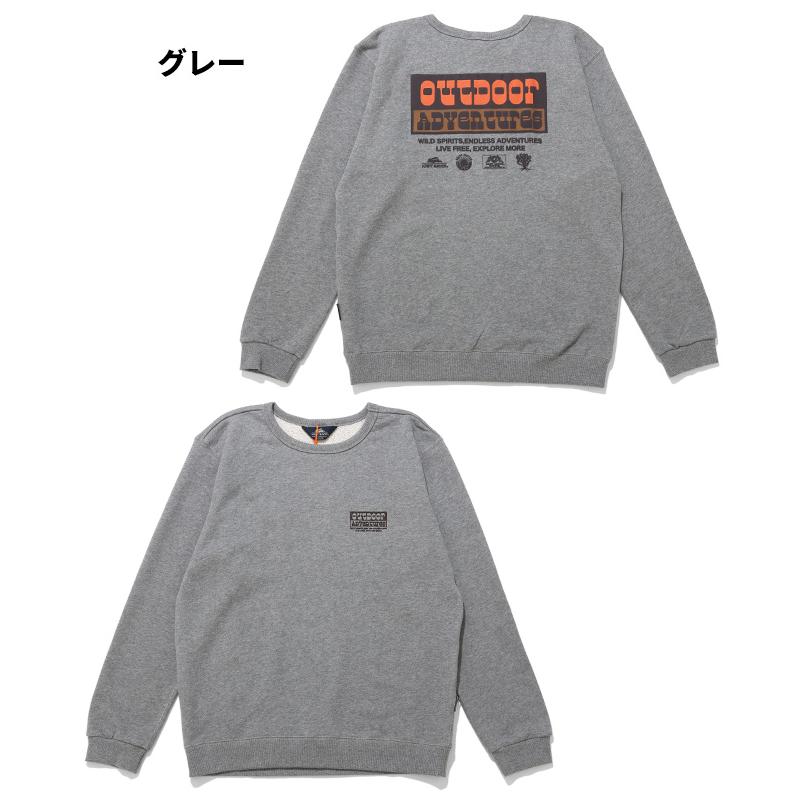 クリフメイヤー KRIFF MAYER メンズ ユニセックス スウェット 長袖 バックプリント クルーネック 刺繍 コットン アウトドア 秋 冬 春 ざっくり裏毛クルー | KRIFF MAYER | 19