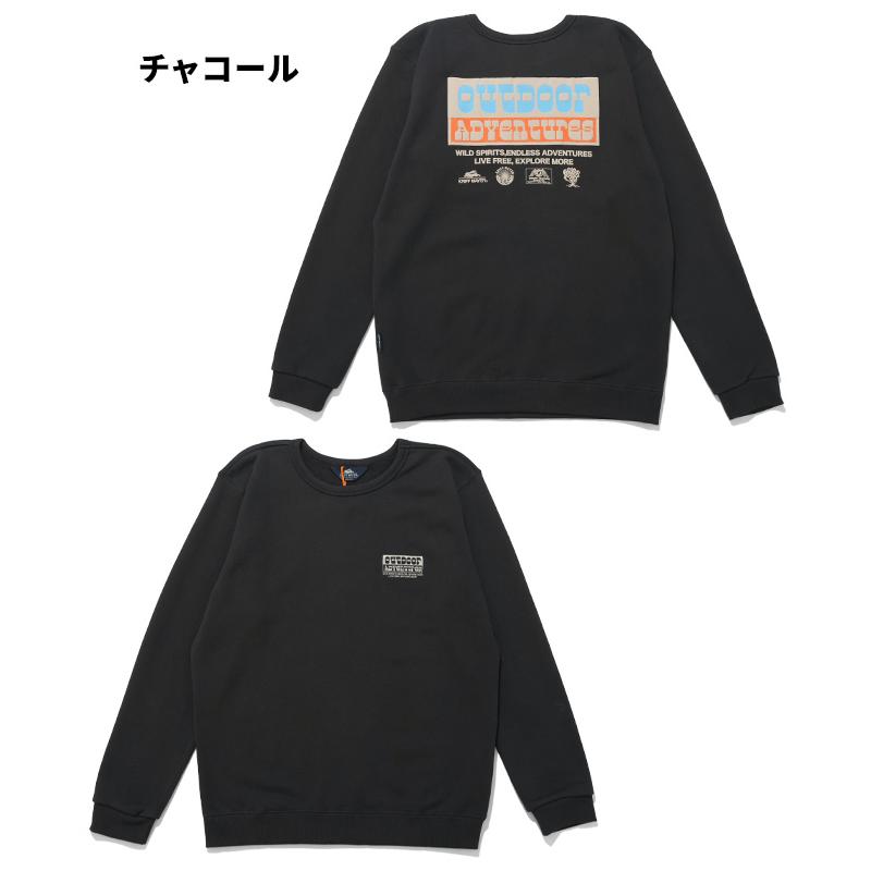 クリフメイヤー KRIFF MAYER メンズ ユニセックス スウェット 長袖 バックプリント クルーネック 刺繍 コットン アウトドア 秋 冬 春 ざっくり裏毛クルー | KRIFF MAYER | 20