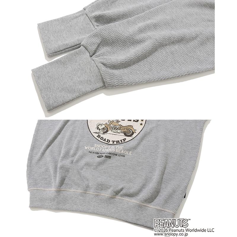 クリフメイヤー KRIFF MAYER メンズ ユニセックス 長袖 ワッフル Tシャツ バイク 春 秋 冬 ハニカムサーマルスウェットT スヌーピー | KRIFF MAYER | 15