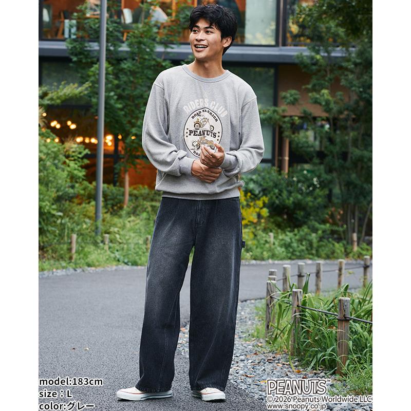 クリフメイヤー KRIFF MAYER メンズ ユニセックス 長袖 ワッフル Tシャツ バイク 春 秋 冬 ハニカムサーマルスウェットT スヌーピー | KRIFF MAYER | 05