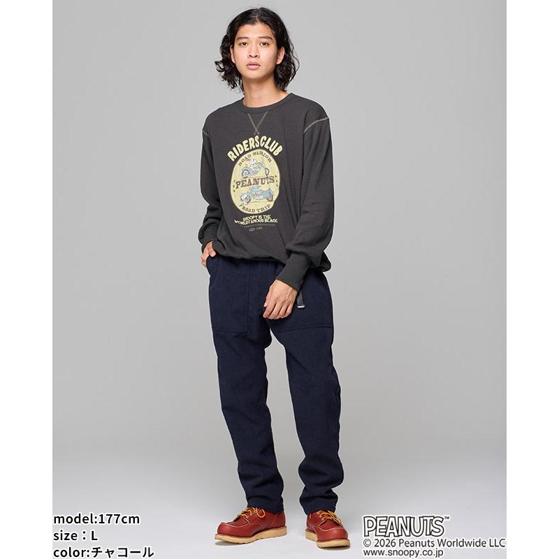 クリフメイヤー KRIFF MAYER メンズ ユニセックス 長袖 ワッフル Tシャツ バイク 春 秋 冬 ハニカムサーマルスウェットT スヌーピー | KRIFF MAYER | 08