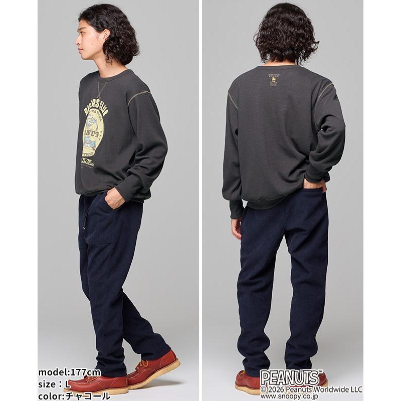 クリフメイヤー KRIFF MAYER メンズ ユニセックス 長袖 ワッフル Tシャツ バイク 春 秋 冬 ハニカムサーマルスウェットT スヌーピー | KRIFF MAYER | 09
