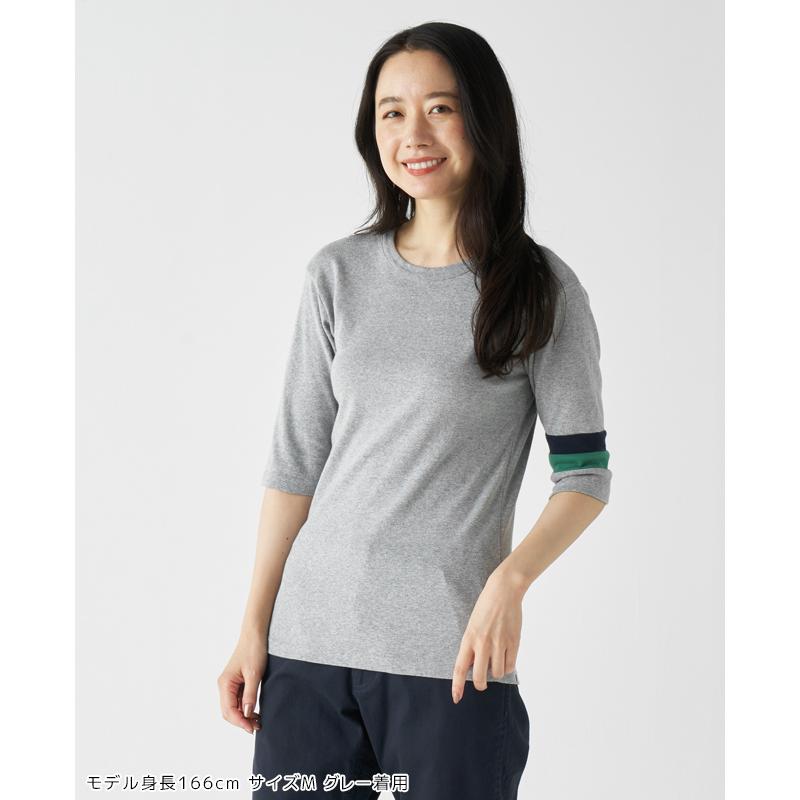 クリフメイヤー KRIFF MAYER メンズ ユニセックス 5分袖 Tシャツ 半端袖 国産 無地 インナー スリム アメカジ 日本製 タイトフィット切替5分袖Tシャツ | KRIFF MAYER | 17