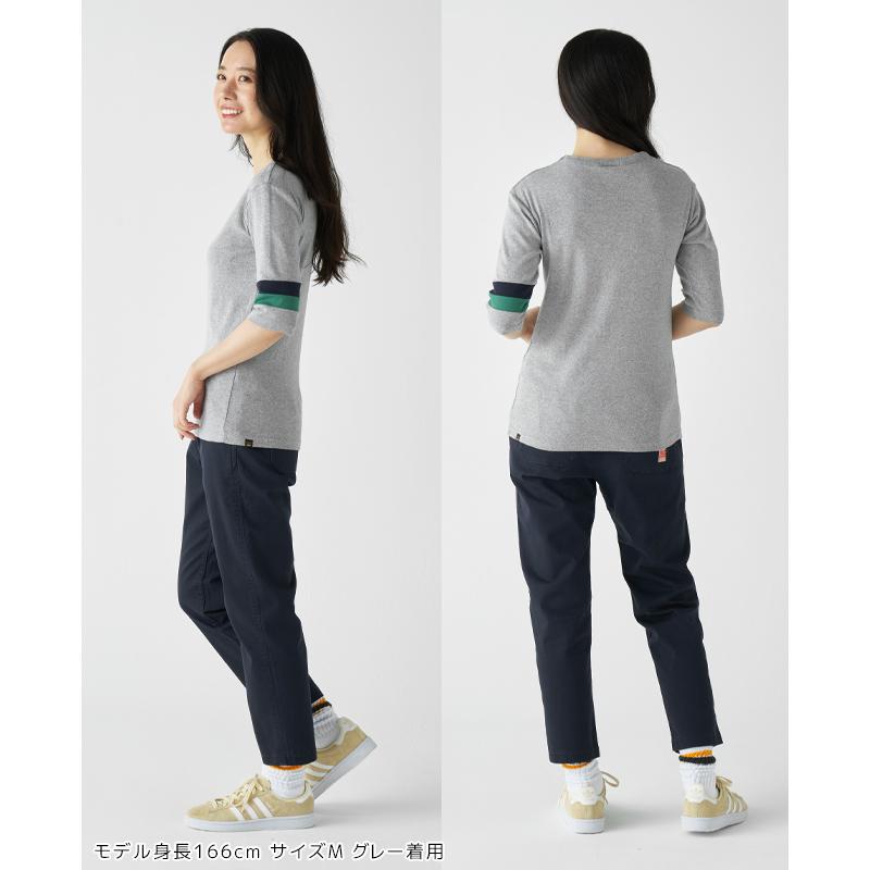 クリフメイヤー KRIFF MAYER メンズ ユニセックス 5分袖 Tシャツ 半端袖 国産 無地 インナー スリム アメカジ 日本製 タイトフィット切替5分袖Tシャツ | KRIFF MAYER | 18