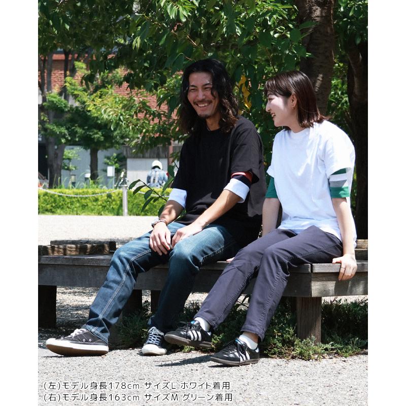 クリフメイヤー KRIFF MAYER メンズ ユニセックス 5分袖 Tシャツ 半端袖 国産 無地 インナー スリム アメカジ 日本製 タイトフィット切替5分袖Tシャツ | KRIFF MAYER | 13