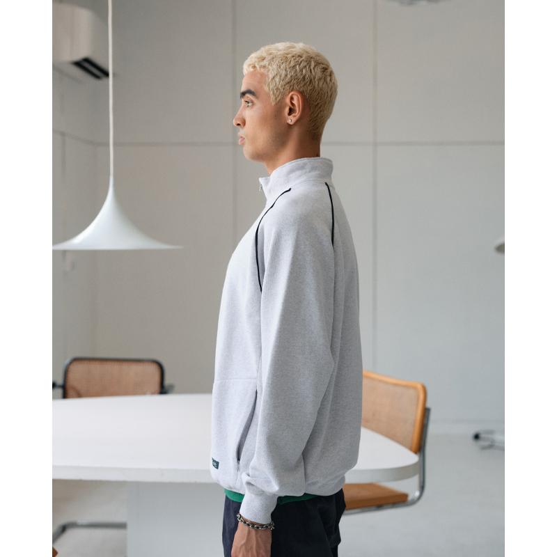 バクタ Bukta メンズ スウェット ハーフジップ ヘビーウェイト ハイネック スタンド 裏起毛 ワイド ストリート 秋 冬 ヘビーOZ裏毛ハーフZIP | Bukta | 08